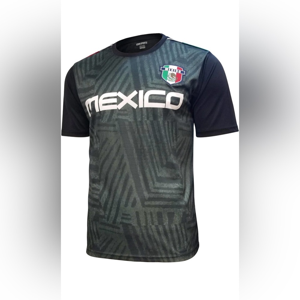 Icon Sports Mexico Soccer Performance Short Sleeve Fitted T-Shirt